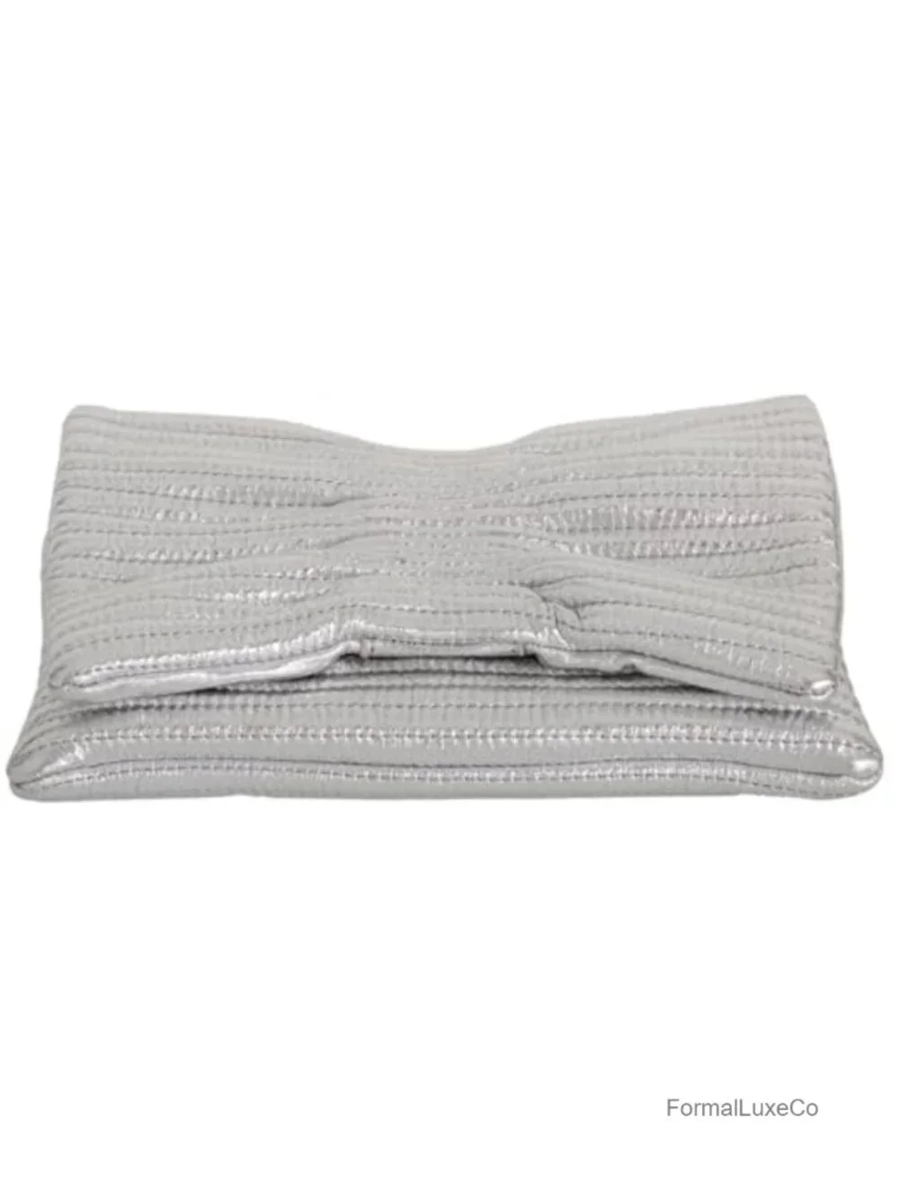 Faux Leather Envelope Clutch Purse with Detachable Chain